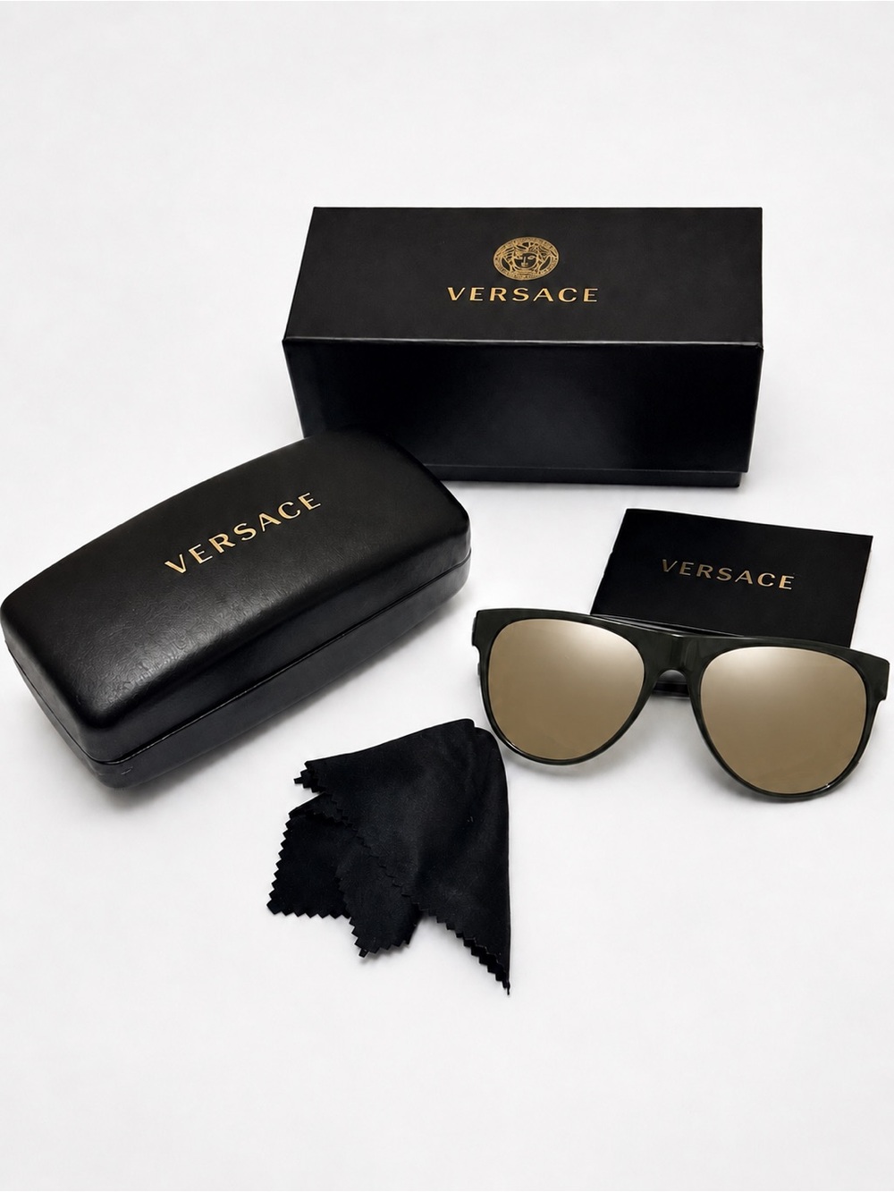Versace Sunglasses + Original Case, Box & Dust Cloth